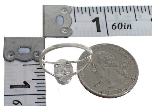 Multicolor Inlay And Genuine Sterling Silver Southwest Ring Size 5-1/4 WX79921